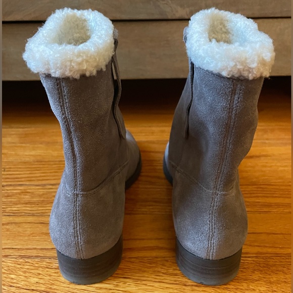 Sole Society Gray Suede Pull On Boots - Picture 2 of 16